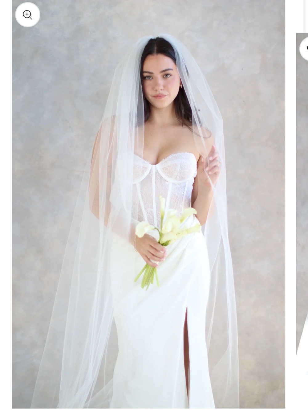 Elegant White Bridal Veil - Classic Cathedral Length Wedding Veil